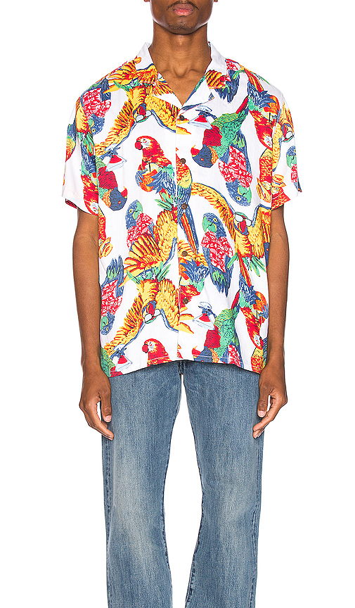 levi's parrot shirt