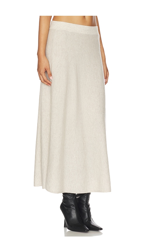 Lisa Yang Torie High-rise Cashmere Maxi Skirt In Gray