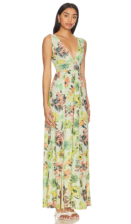 Shop Maaji Clementina Maxi Dress In Yellow