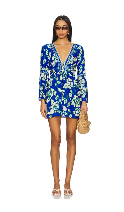 Maaji Cobalt Flora Agnes Mini Dress