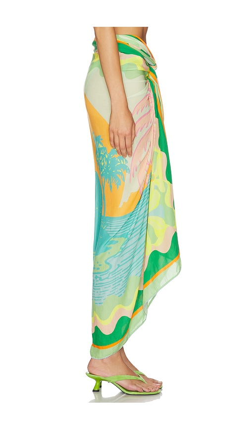  Maaji Sarong Pastel Mirage Isla In Green. 