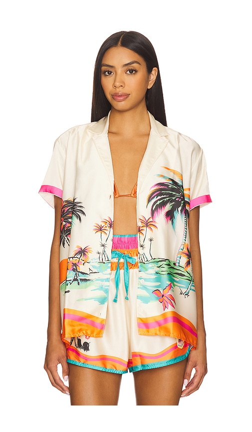 Meissa Shirt in Cream,Orange. - size S (also in )