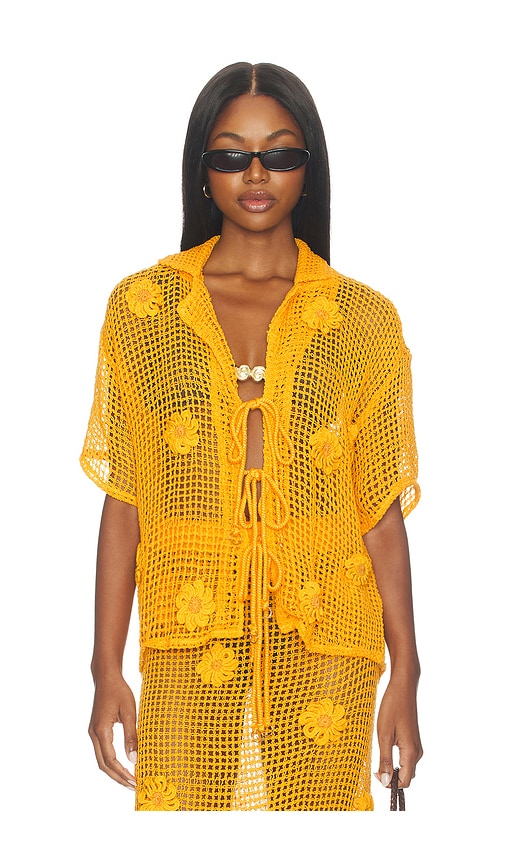 Maaji Golden Blossom Amarantta Shirt