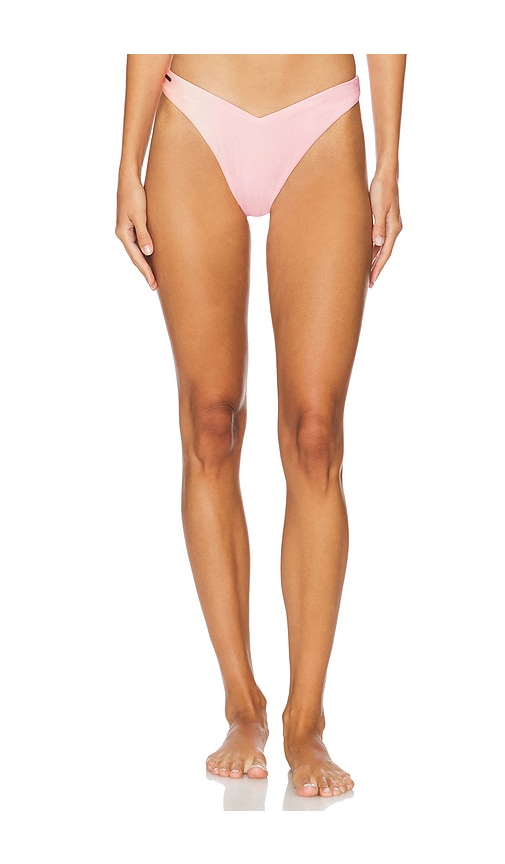 Shop Maaji Sunglow Bikini Bottom In Pink