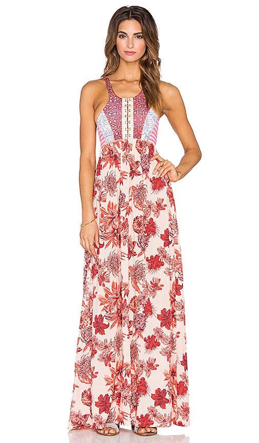 Maaji Forever Red Maxi Dress in Red Floral Multi | REVOLVE