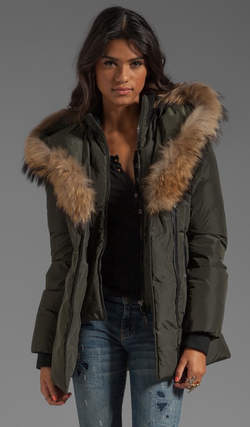 Mackage Adali Lavish Down Coat in Army 