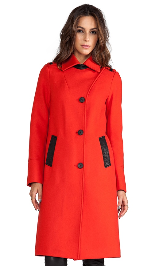 Paulina Flat Wool Coat