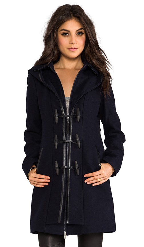 Navy blue wrap coat - Steffy's Style