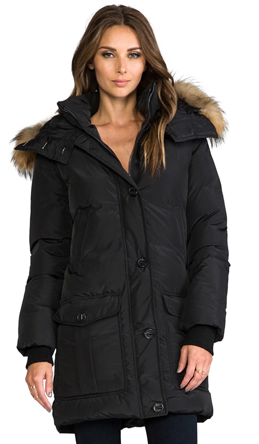 Mackage Chaska Lavish Down Jacket in Black | REVOLVE