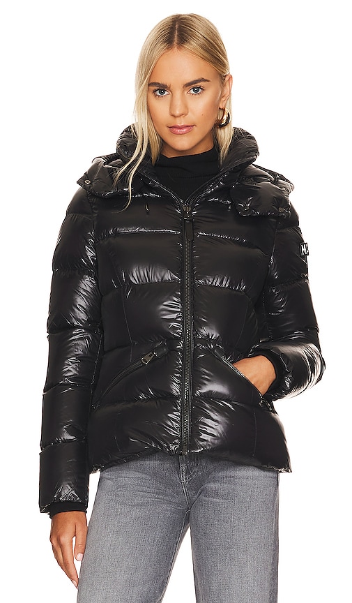 Mackage Black Down Evie Jacket In Black
