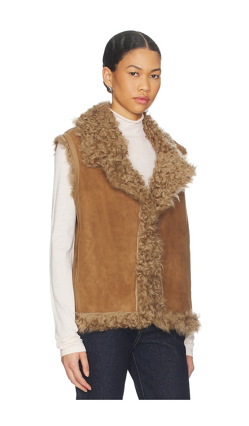Mackage Kasia Vest In Brown