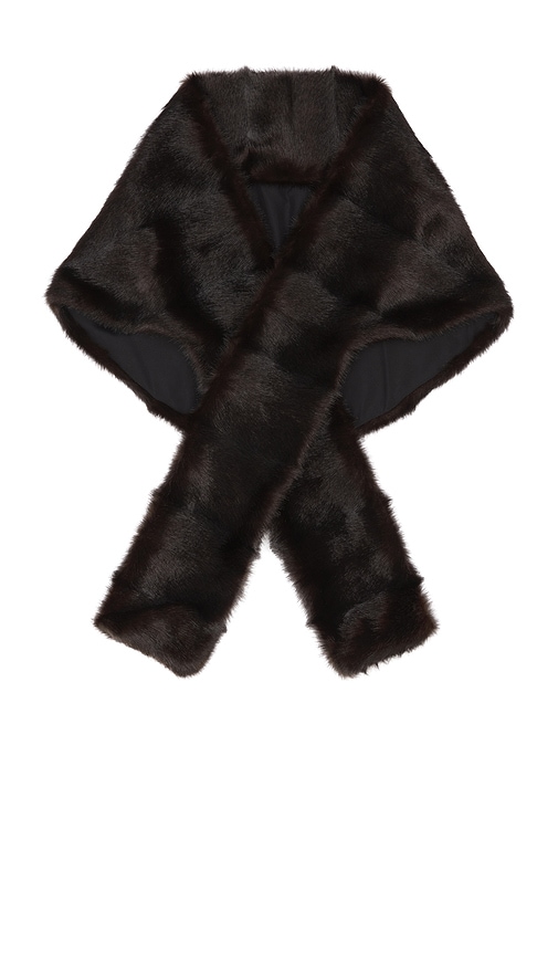 Shop Magda Butrym Faux Fur Wrap Scarf In 브라운