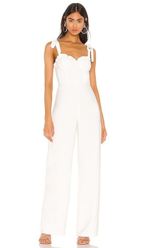 MAJORELLE Joan Jumpsuit in White | REVOLVE