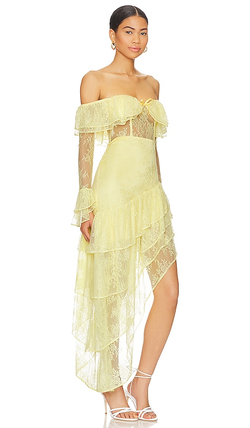 Shop Majorelle Maddalena Gown In Yellow