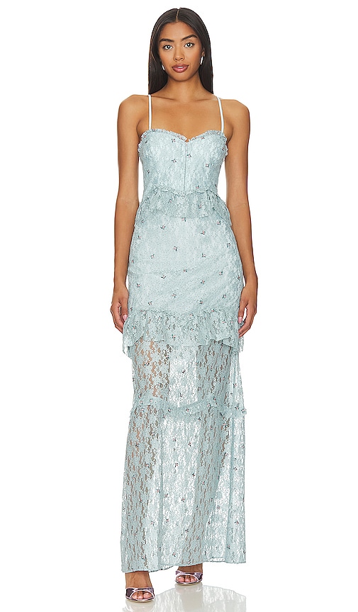 Majorelle Aisling Gown In Baby Blue