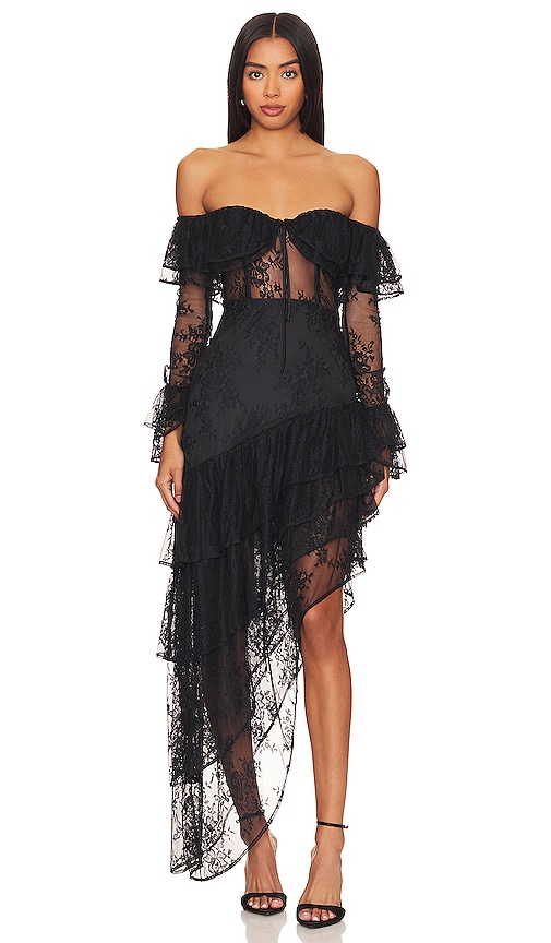 Majorelle Maddalena Gown In Black