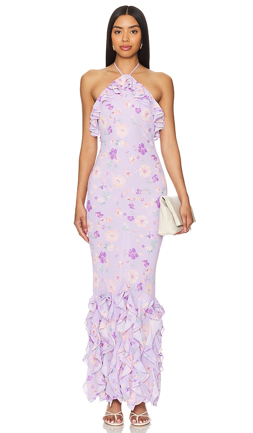 Shop Majorelle Tiziana Gown In Purple