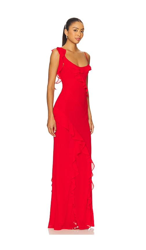Majorelle Teagan Gown In Red