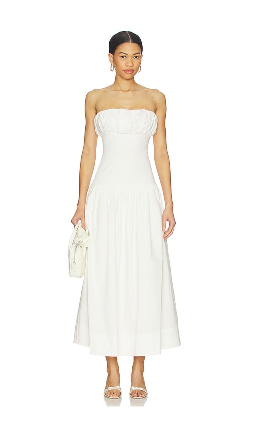 Majorelle Tate Midi Dress In White