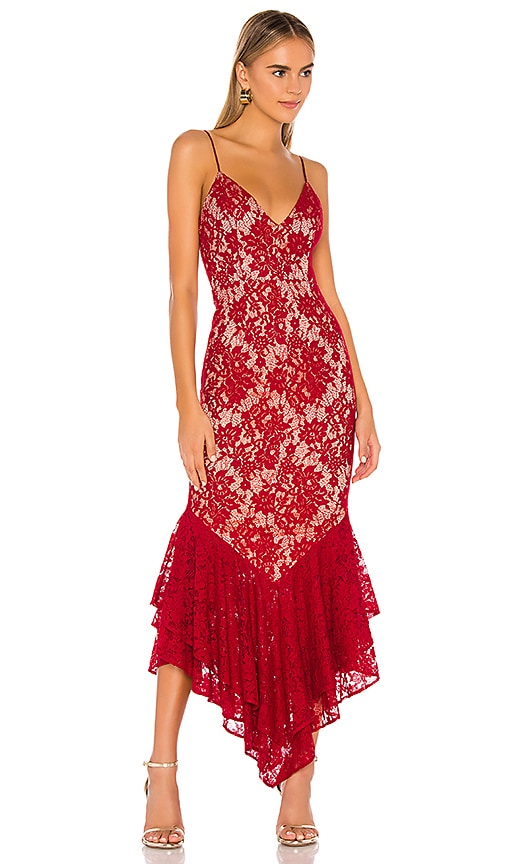MAJORELLE Duchess Gown in Rouge Red | REVOLVE