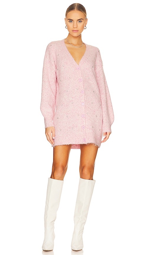 GIRL Pink Ribbed Sweater Dress