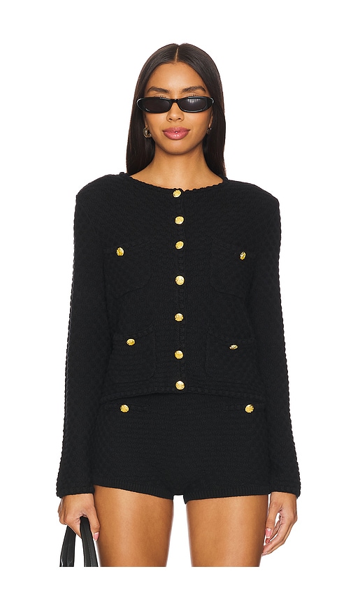 Majorelle Evaline Cardigan In 黑色