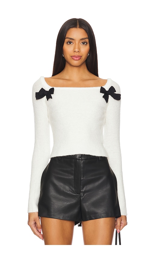 Shop Majorelle Leonie Sweater In White