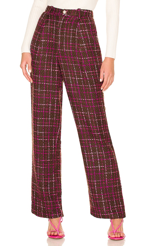 MAJORELLE Bernadette Pant in Pink Chocolate
