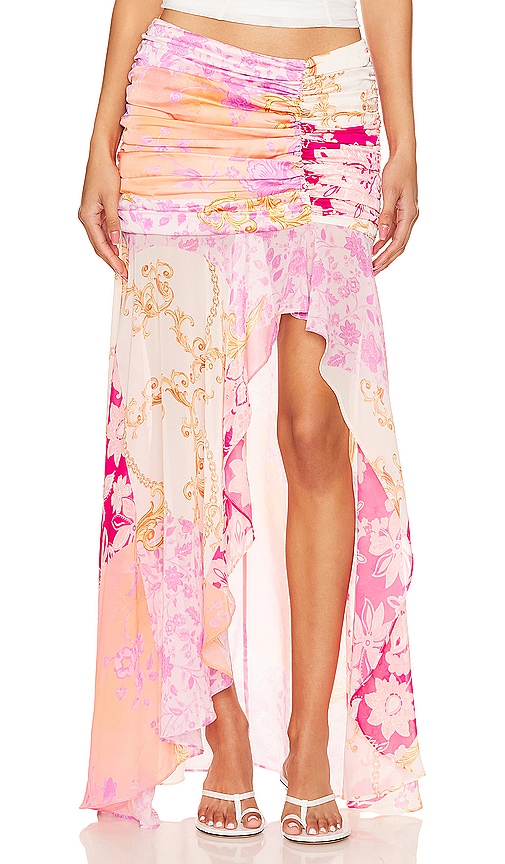 Shop Majorelle Tatiana Skirt In Medallion Multi