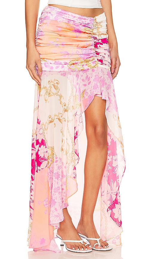 Shop Majorelle Tatiana Skirt In Medallion Multi