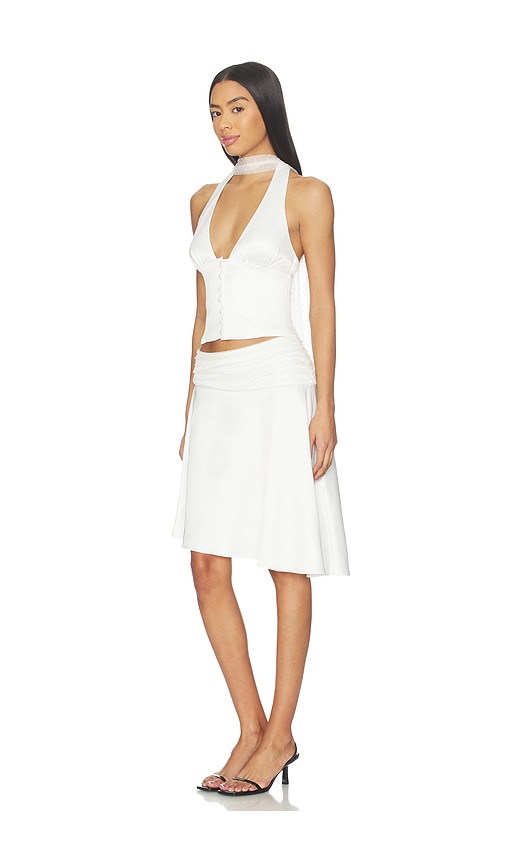  Majorelle Celeste Top In Ivory. Size Xs. Also In S, M, Xl. 