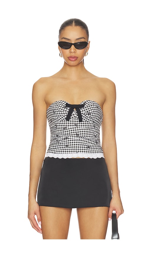 MAJORELLE Emilia Top en BlackWhite Taille L Also en XXS XS S M XL 100 €