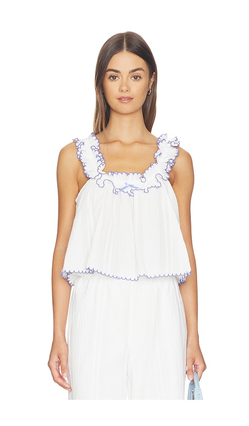 MAJORELLE Klarissa Top in White. - size XS (also in S, M, XL)