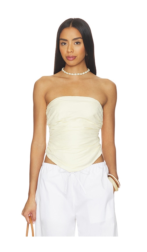 MAJORELLE Beale Linen Top