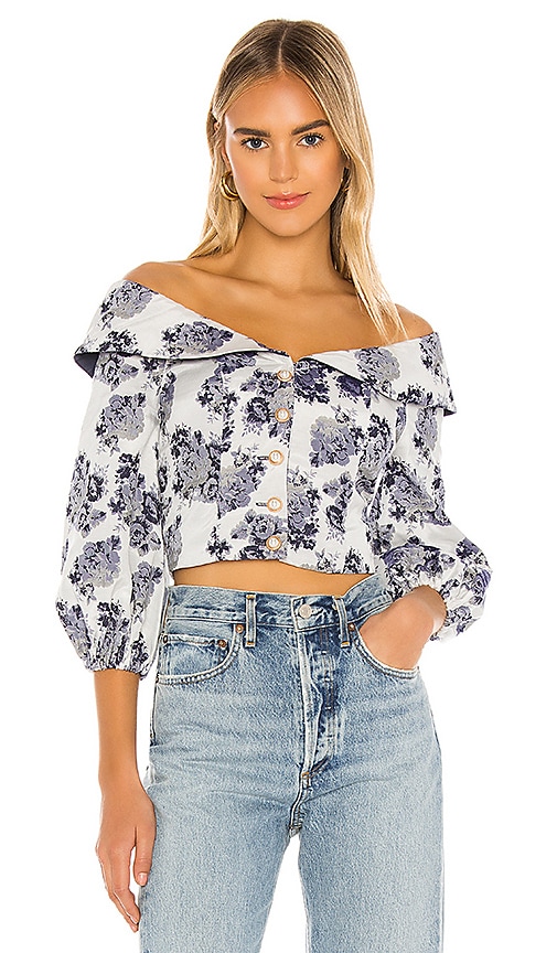 MAJORELLE Pippa Top in French Blue | REVOLVE