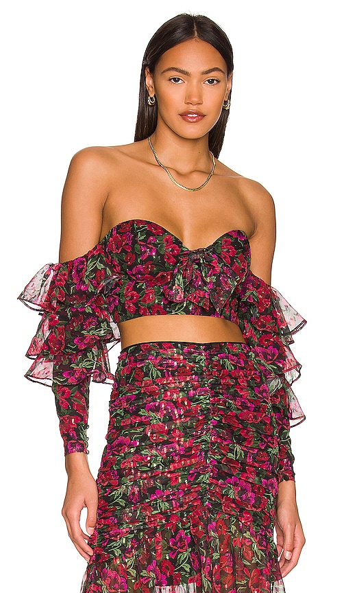 MAJORELLE Giana Top in Winter Berry