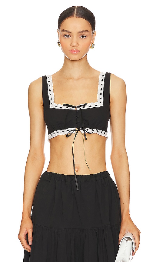 MAJORELLE Carolyn Crop Top in Black