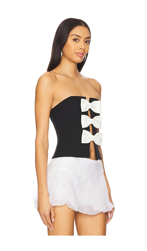 Majorelle Kora Bustier Top In 黑色、白色