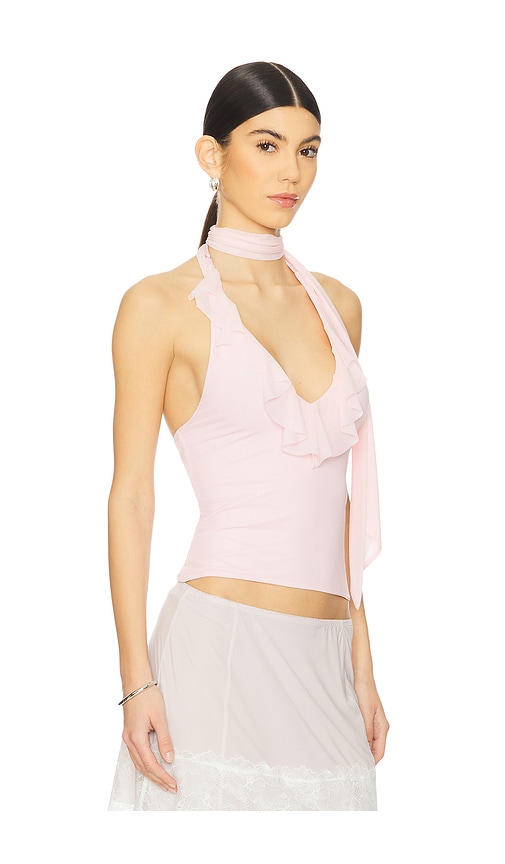 Shop Majorelle Clara Top In 淡粉色