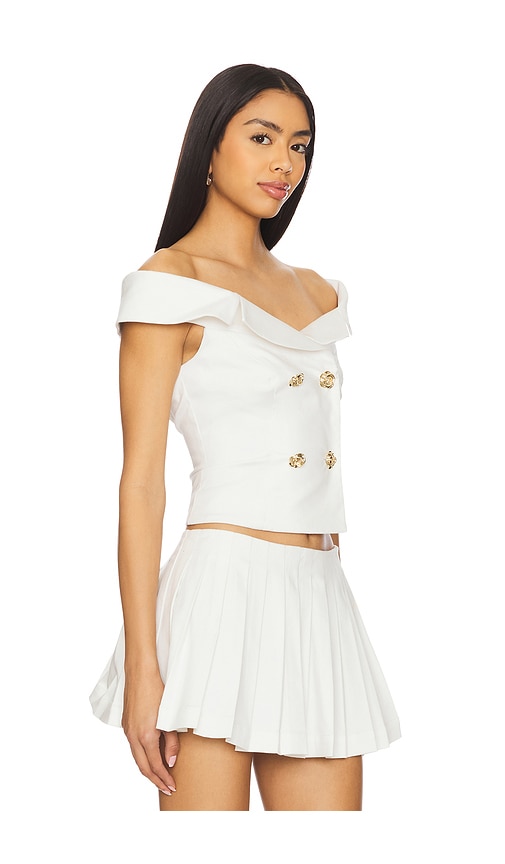 Shop Majorelle Genevieve Top In White