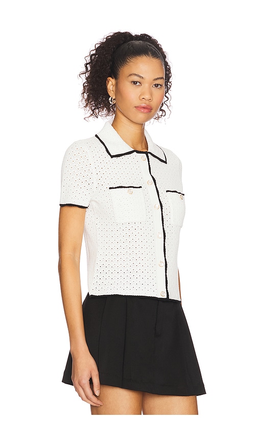 Majorelle Lin Pointelle Top