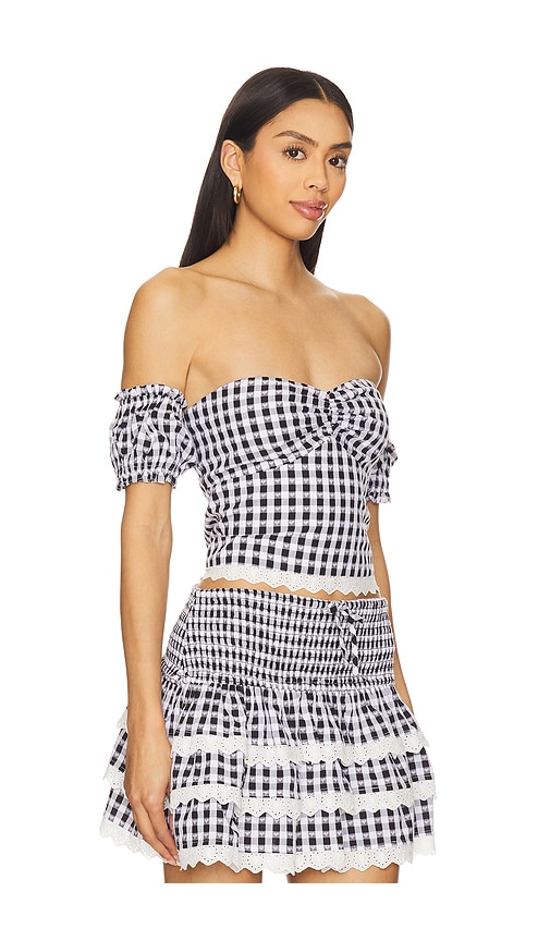 Majorelle Reece Top In Black & White