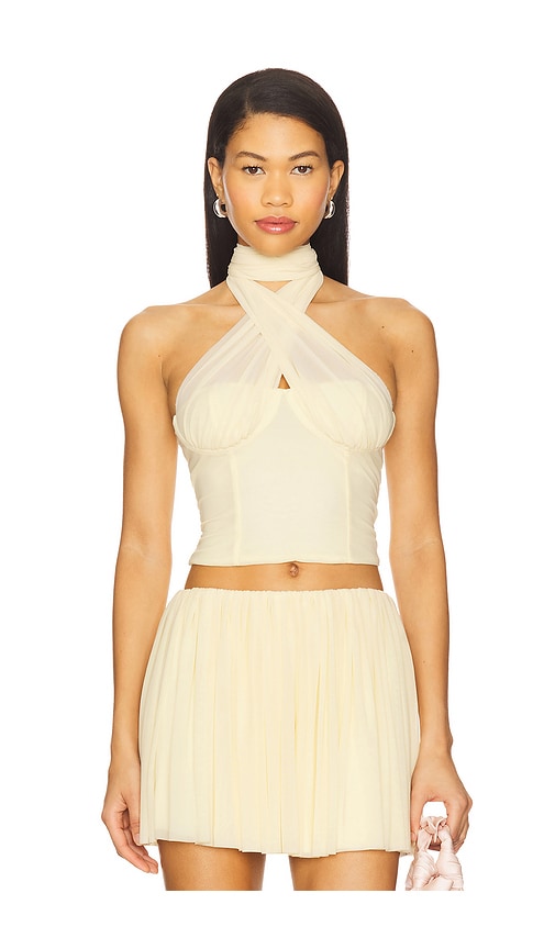 Majorelle X Yhasmina Ferrara Manon Top In Neutral