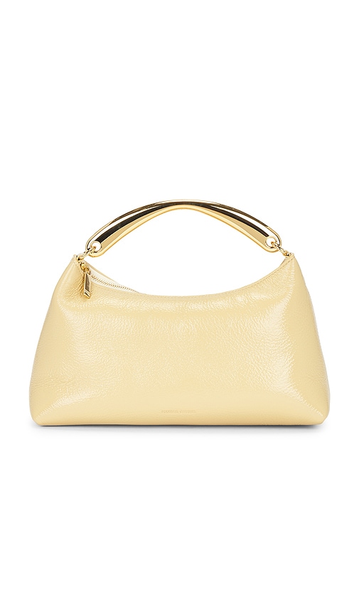 Mansur Gavriel Rhea Metal Top Handle Bag in Butter