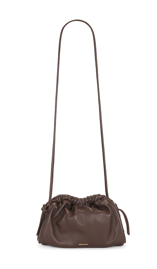 Mansur Gavriel Mini Cloud Clutch Bag In Chocolate
