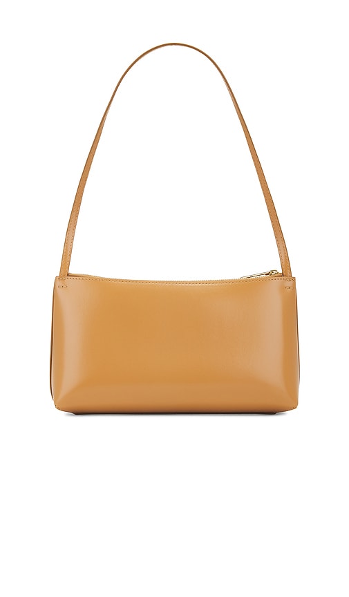 Shop Mansur Gavriel Gaia Shoulder Bag In 酱色