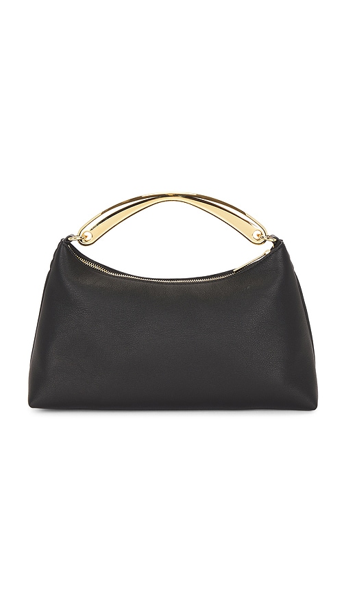 Mansur Gavriel Metal Handle Rhea Bag In Brown