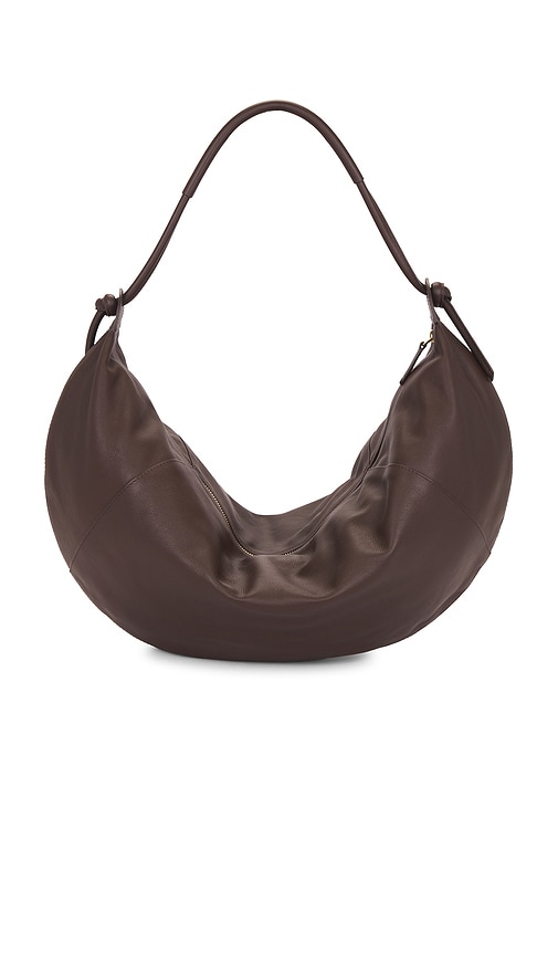 Mansur Gavriel Fortuna Leather Shoulder Bag In Brown