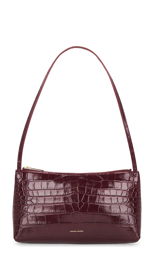 Mansur Gavriel Gaia Shoulder Bag In Burgundy