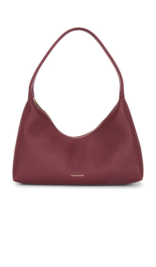 Mansur Gavriel Candy Baguette Shoulder Bag In Burgundy